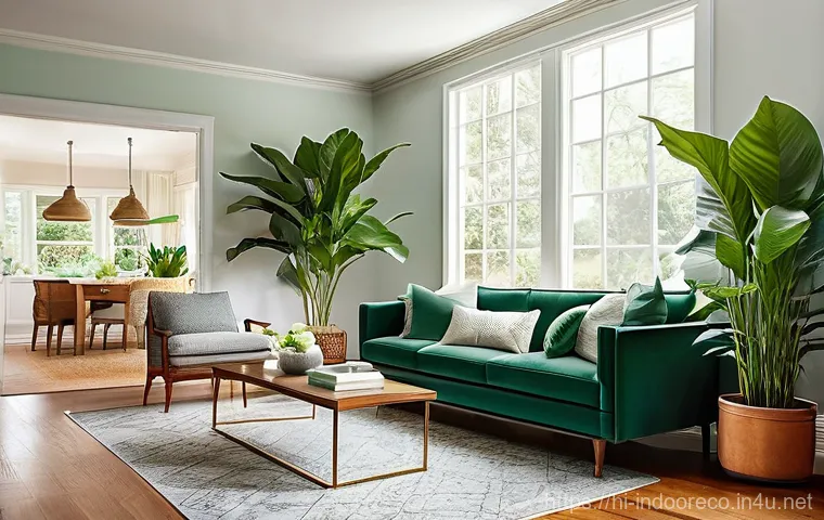 실내 생태계에 대한 교육 자료 - **Prompt 1: A Serene Indoor Oasis**
    "A wide shot of a sun-drenched, cozy living room. Abundant a...