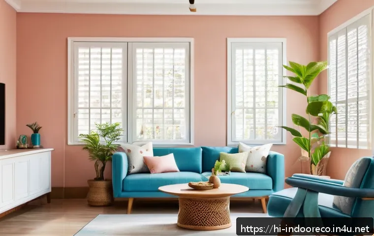 에너지 효율성 - A modern Indian living room bathed in warm natural daylight streaming through large open windows wit...